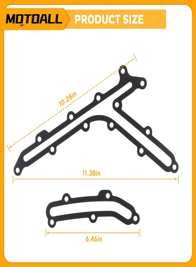 MOTOALL طقم حشية مجرى الزيت من موتوول، رقم القطعة 13533JK21A، قطعتان، مناسب لسيارات إنفينيتي FX35 وG35 وG37، بديل للأرقام 13533JK21B و13533JK20A. - Image 3